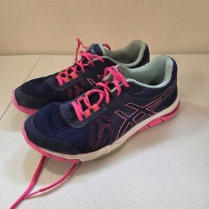 ASICS Gel Excite TR Navy Pink Athletic Running Shoes Women's 9.5